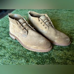 NEW Clark’s Tan Suede Dress Shoes Men’s Size 11 Genuine Suede Leather